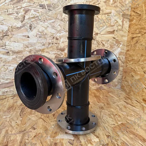 Крестовина ПНД фланцевая 200 мм SDR17 Pn10